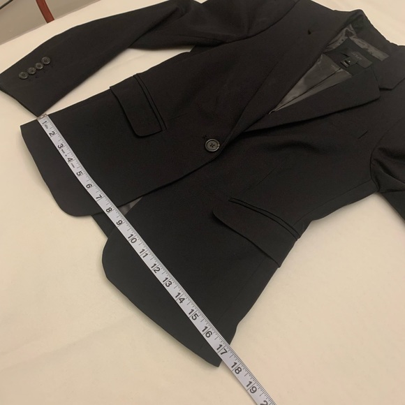 J. Crew black one button blazer puffy sleeves size 0 - Picture 11 of 15